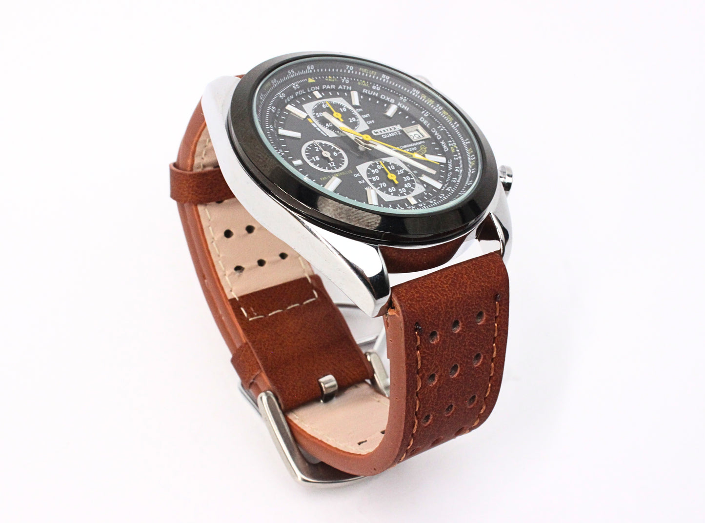Citizen Cuero Elegante (Marrón)