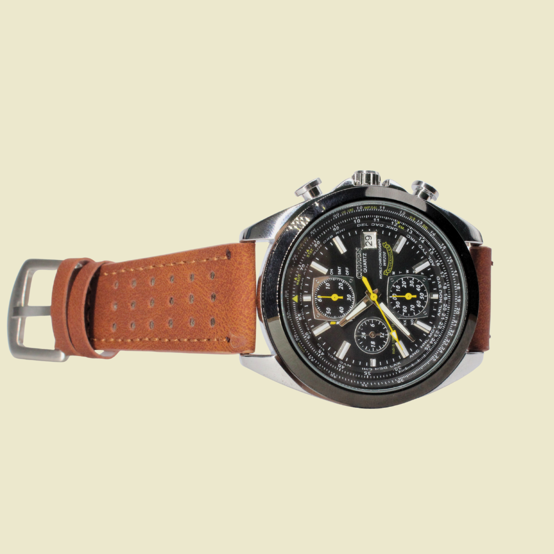 Citizen Cuero Elegante (Marrón)