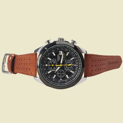 Citizen Cuero Elegante (Marrón)